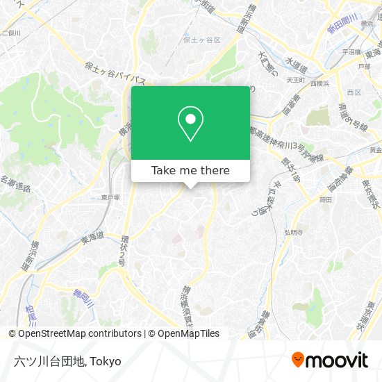 六ツ川台団地 map