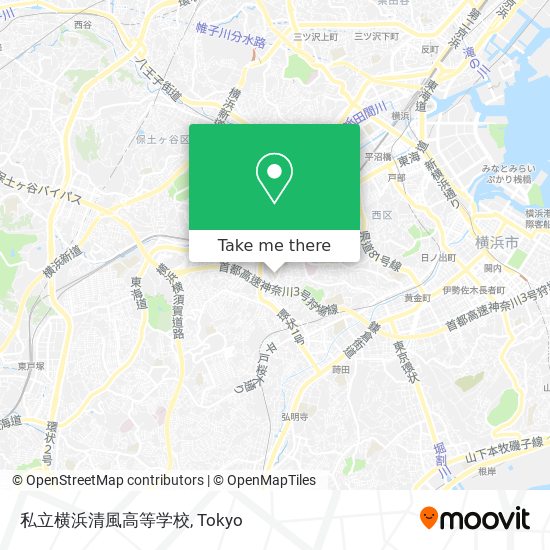 私立横浜清風高等学校 map