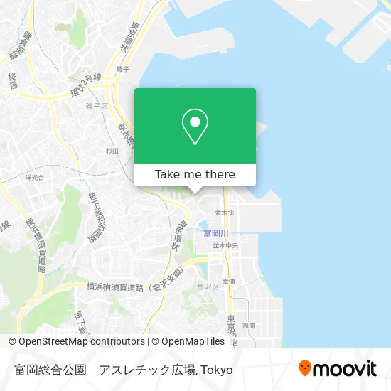 富岡総合公園　アスレチック広場 map