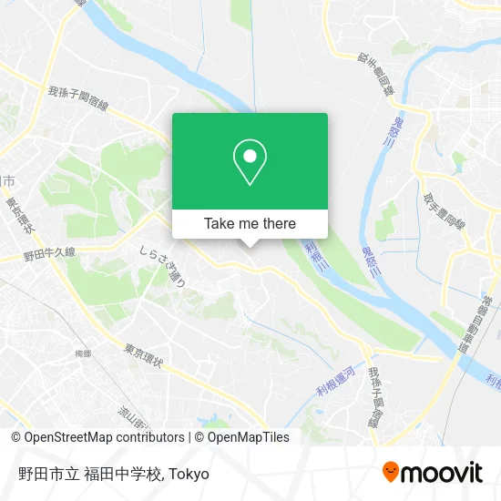野田市立 福田中学校 map