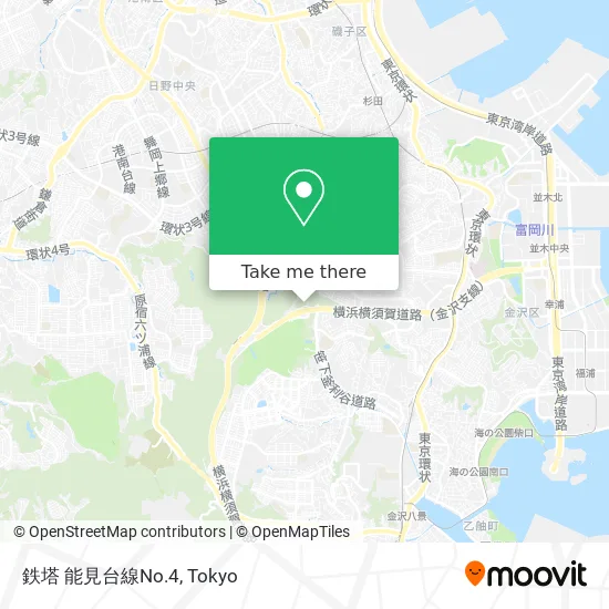 鉄塔 能見台線No.4 map