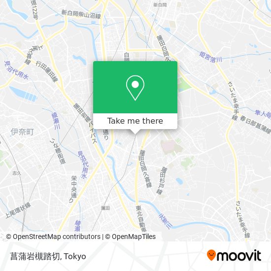 菖蒲岩槻踏切 map