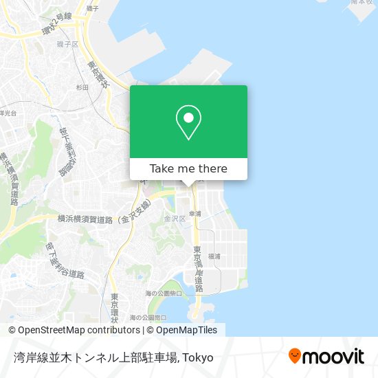 湾岸線並木トンネル上部駐車場 map