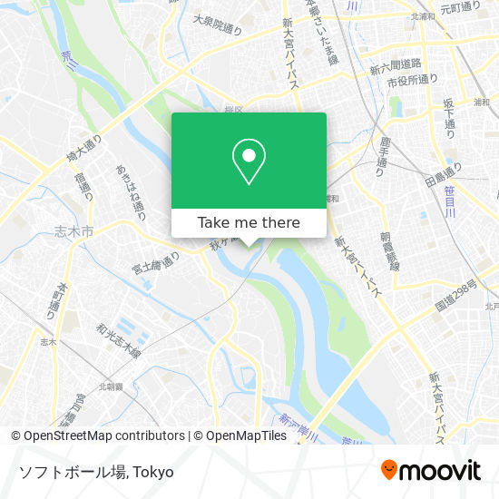 ソフトボール場 map