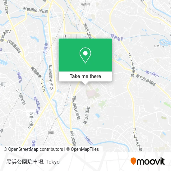 黒浜公園駐車場 map