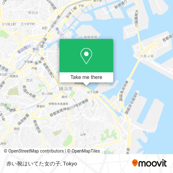 赤い靴はいてた女の子 map