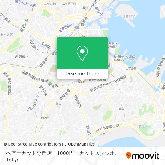 How To Get To ヘアーカット専門店 1000円 カットスタジオ In 横浜市 By Metro Or Bus