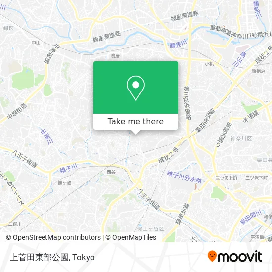 上菅田東部公園 map