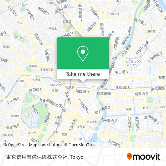 東京信用警備保障株式会社 map