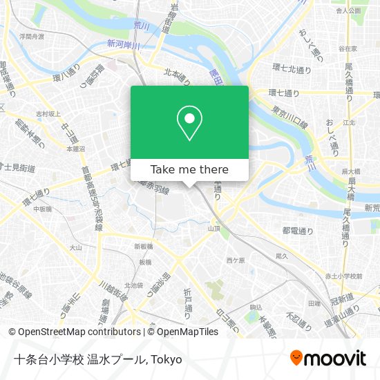 十条台小学校 温水プール map