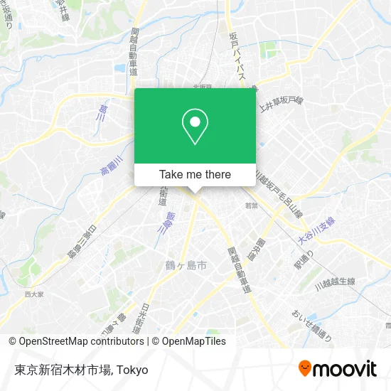 東京新宿木材市場 map