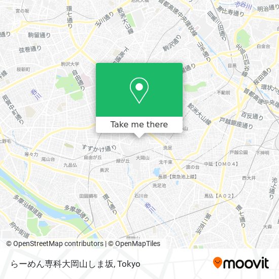 らーめん専科大岡山しま坂 map