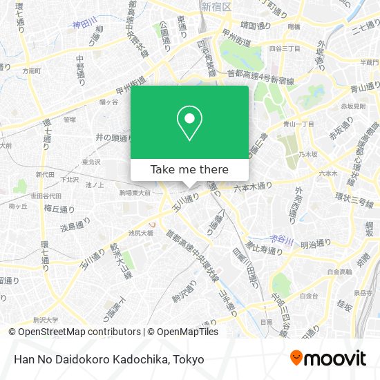 Han No Daidokoro Kadochika map