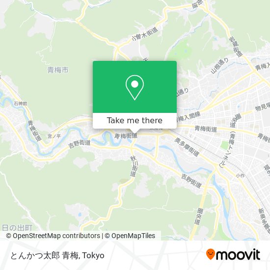 とんかつ太郎 青梅 map