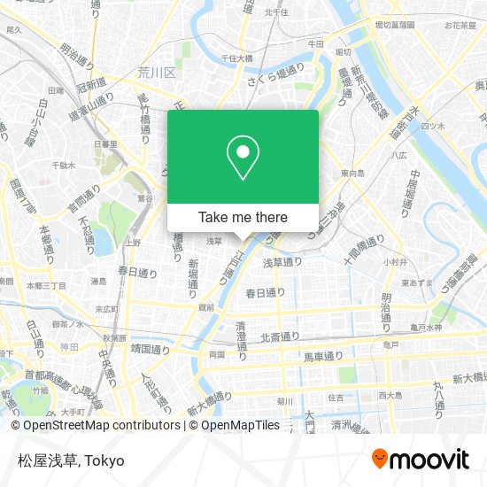 松屋浅草 map
