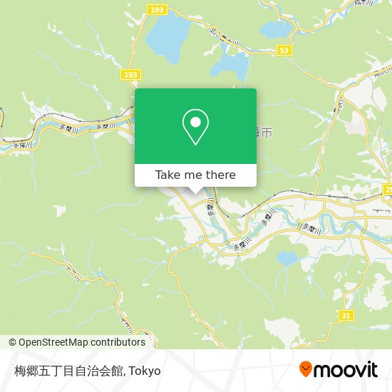 梅郷五丁目自治会館 map