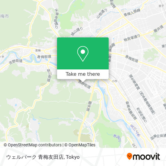ウェルパーク 青梅友田店 map
