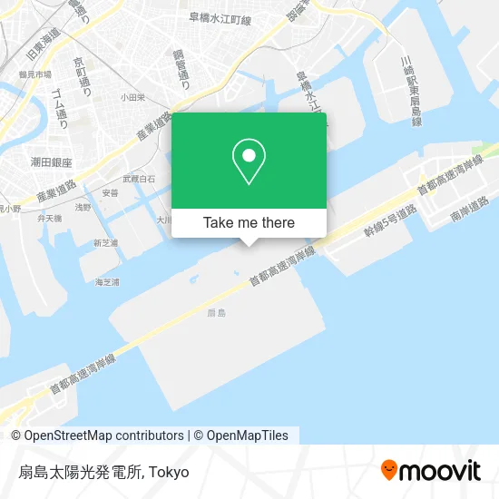 扇島太陽光発電所 map