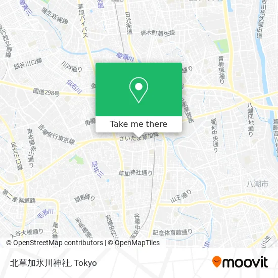 北草加氷川神社 map