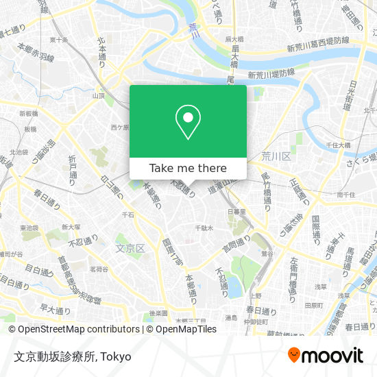 文京動坂診療所 map