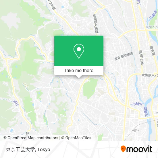 東京工芸大学 map
