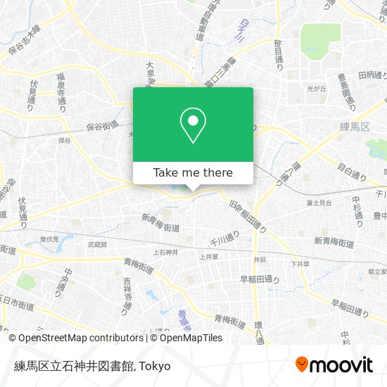 練馬区立石神井図書館 map