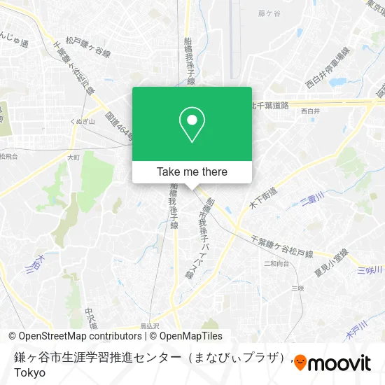 鎌ヶ谷市生涯学習推進センター（まなびぃプラザ） map