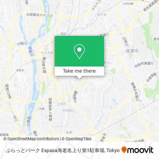 ぷらっとパーク Expasa海老名上り第1駐車場 map