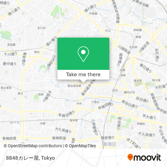 8848カレー屋 map