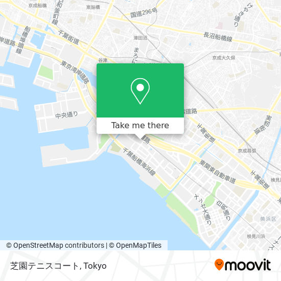 芝園テニスコート map