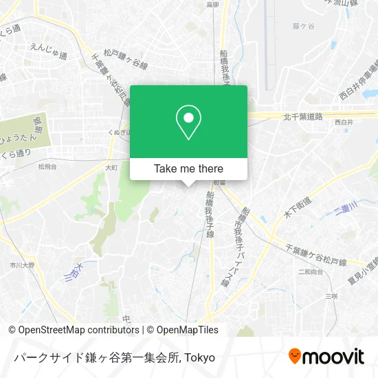 パークサイド鎌ヶ谷第一集会所 map