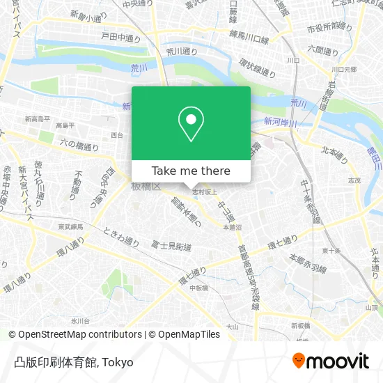 凸版印刷体育館 map