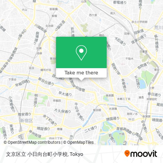 文京区立 小日向台町小学校 map