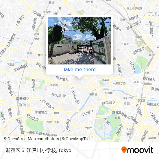 新宿区立 江戸川小学校 map