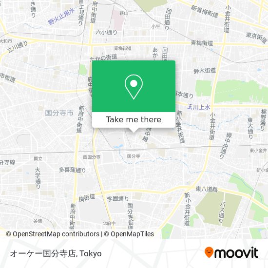 オーケー国分寺店 map