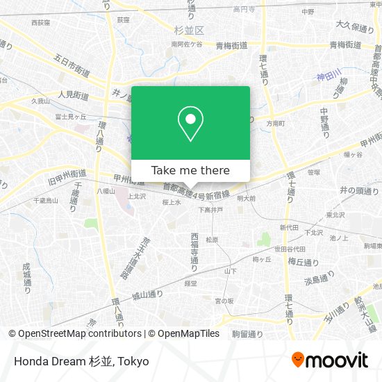 How To Get To Honda Dream In 世田谷区 By Bus Or Metro