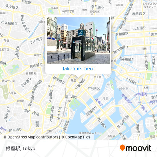 銀座駅 map