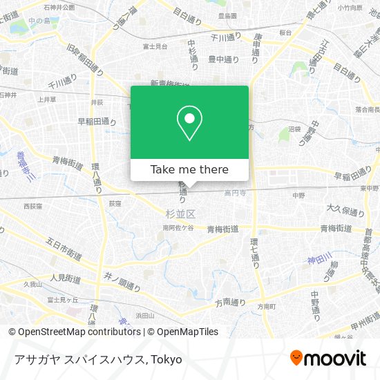 アサガヤ スパイスハウス map
