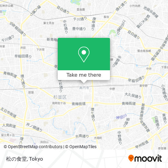 松の食堂 map
