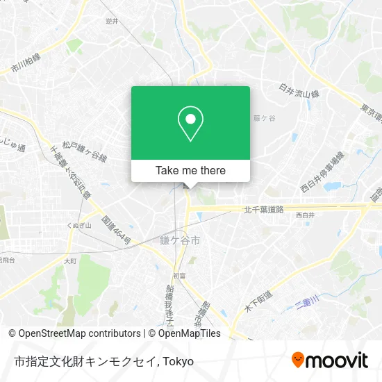 市指定文化財キンモクセイ map