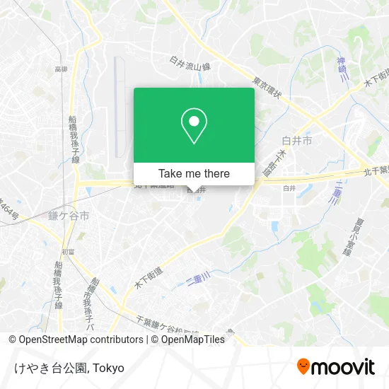 けやき台公園 map