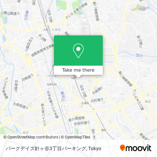 パークデイズ針ヶ谷3丁目パーキング map