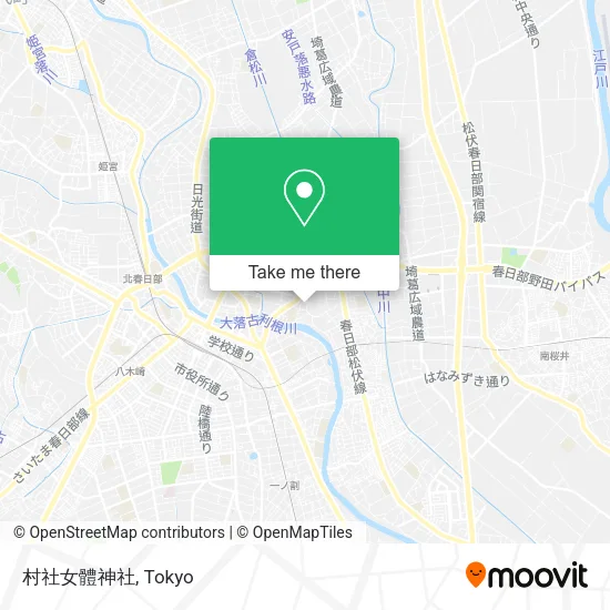 村社女體神社 map