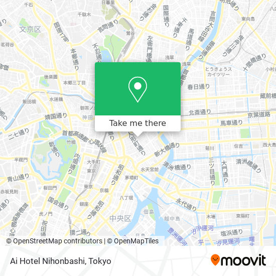 Ai Hotel Nihonbashi map