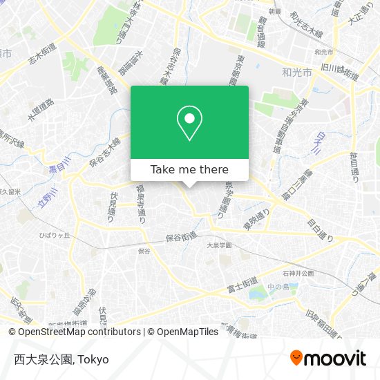 西大泉公園 map