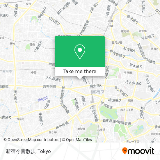 新宿今昔散歩 map