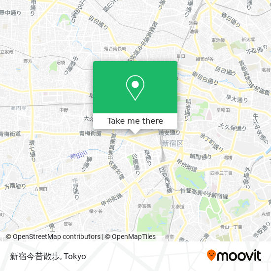 新宿今昔散歩 map