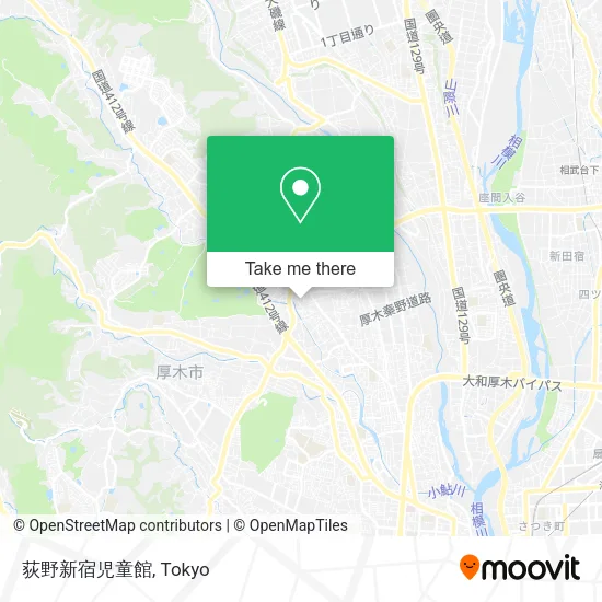 荻野新宿児童館 map