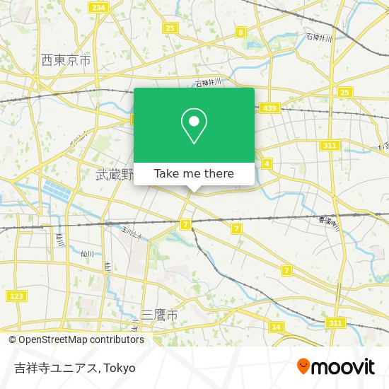 吉祥寺ユニアス map