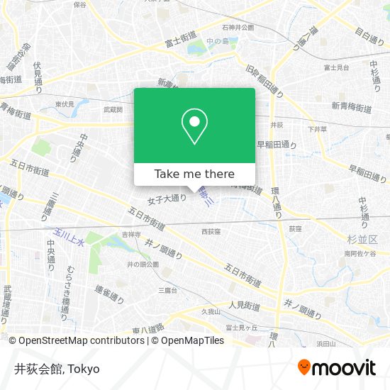 井荻会館 map